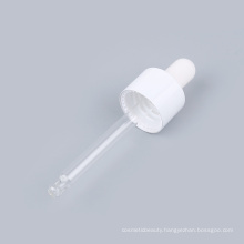 Hot sale glass oil dropper 18/410 20/410 cosmetic dropper with plastic cap